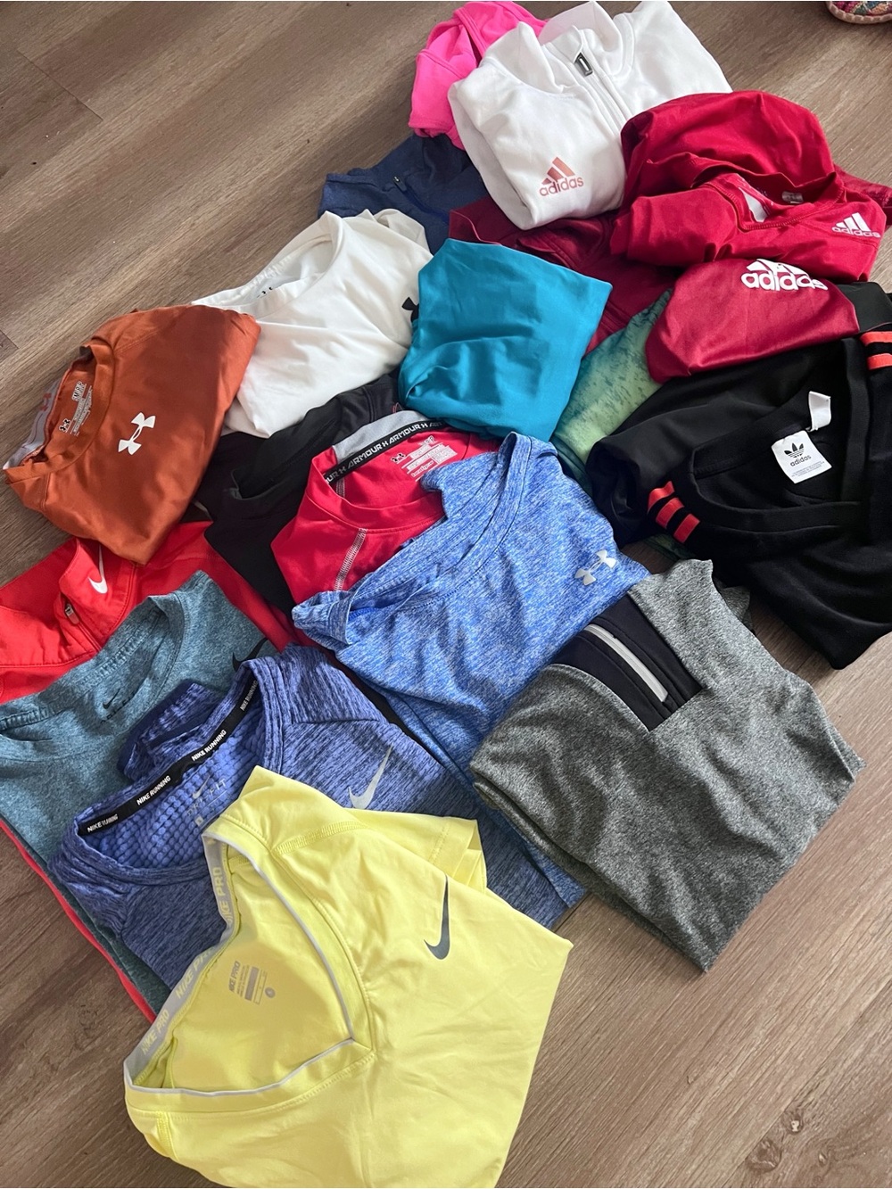 Bundle of 22 sport tops